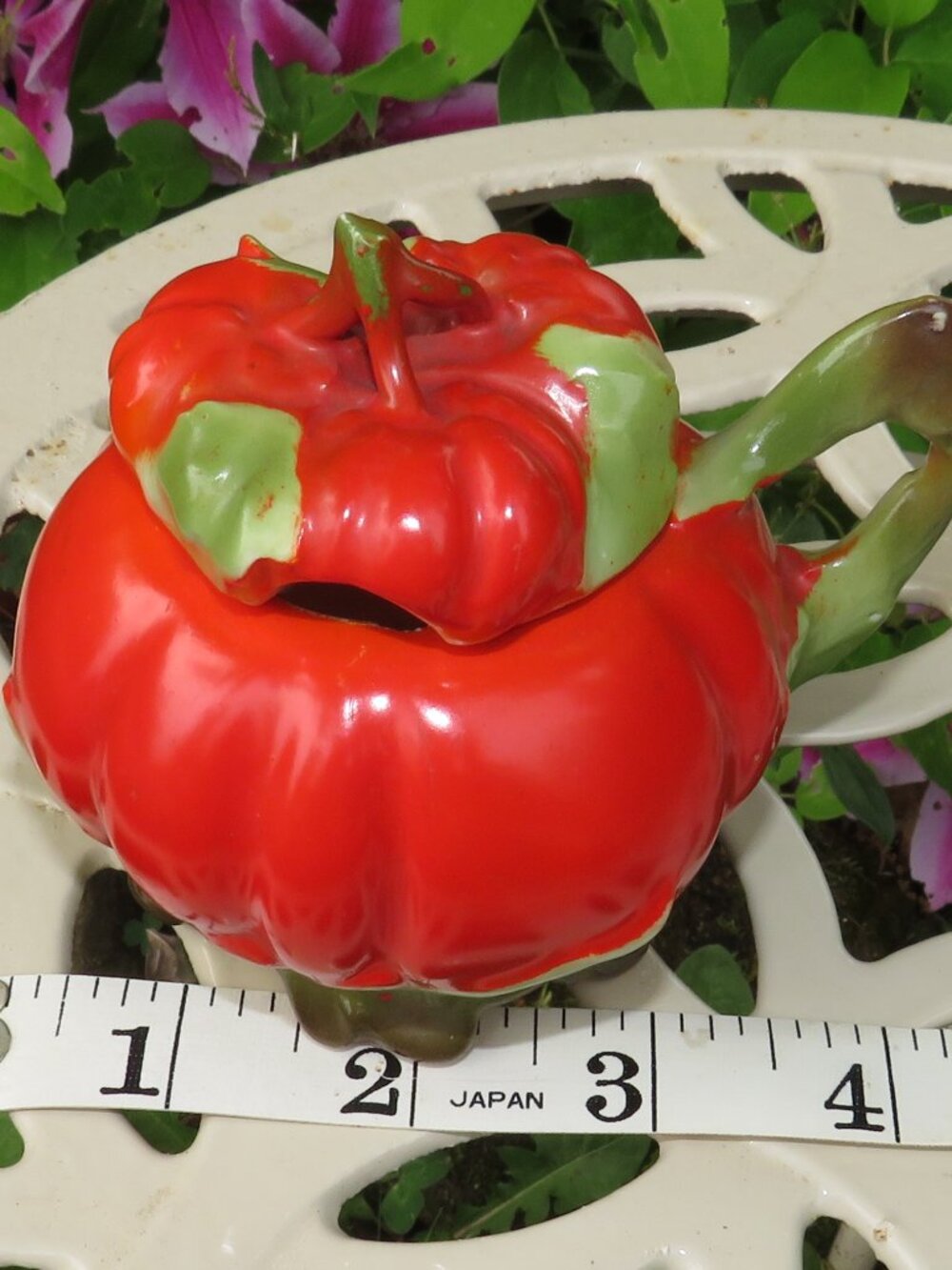 Royal Bayreuth Bavaria Tomato Pitcher • Vintage Figural Porcelain Creamer • Rare